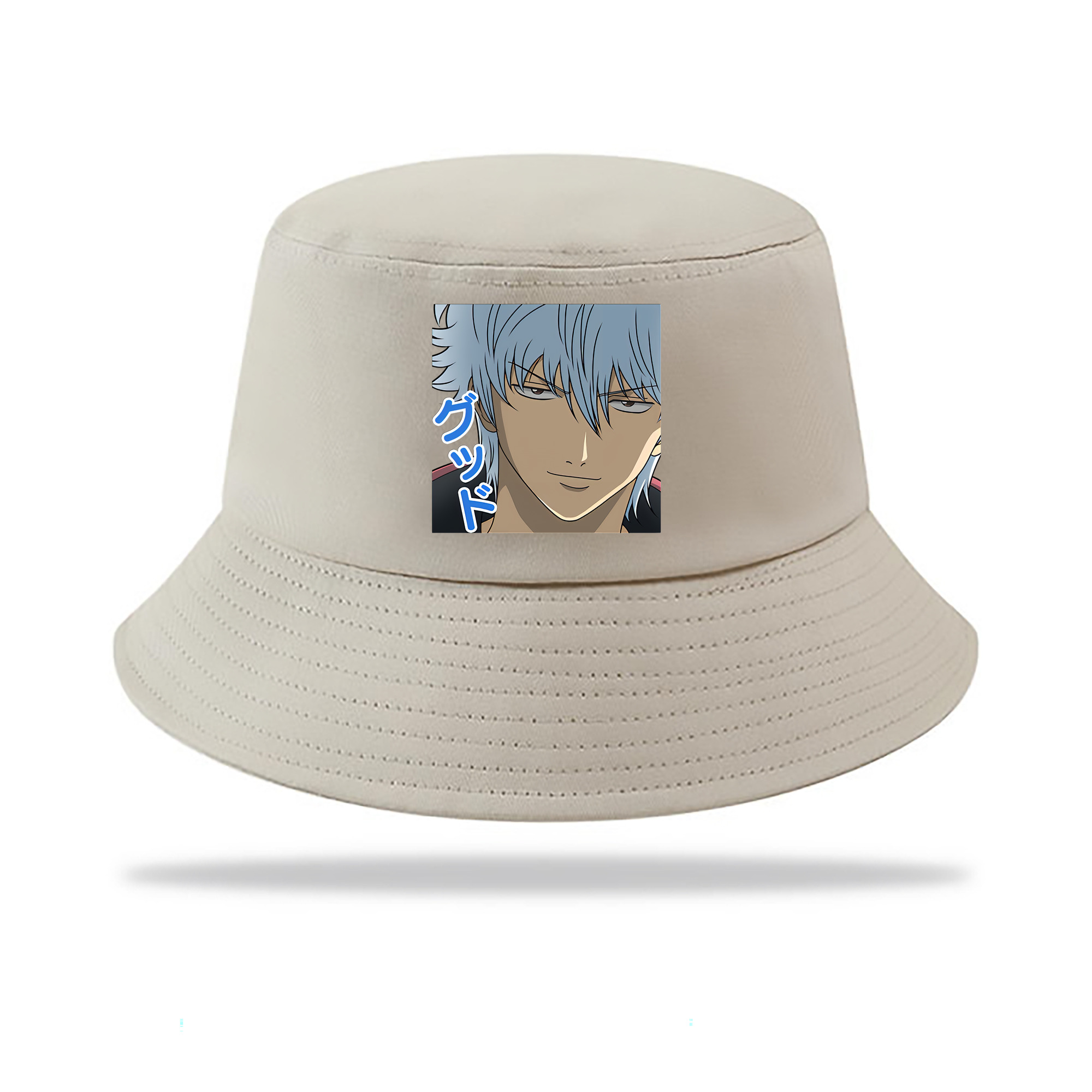 （画像用） ぎんたま 坂田銀時（さかたぎんとき） 神楽 志村新八（しむら しんぱち） GINTAMA Sakata Gintoki Kagura Shimura Shinpachi アウトドア日除けバケットハット